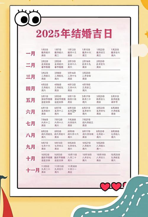 2025年10月最佳結(jié)婚日子