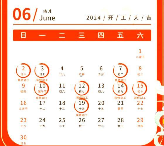 七月適合裝修開工的日子2026年