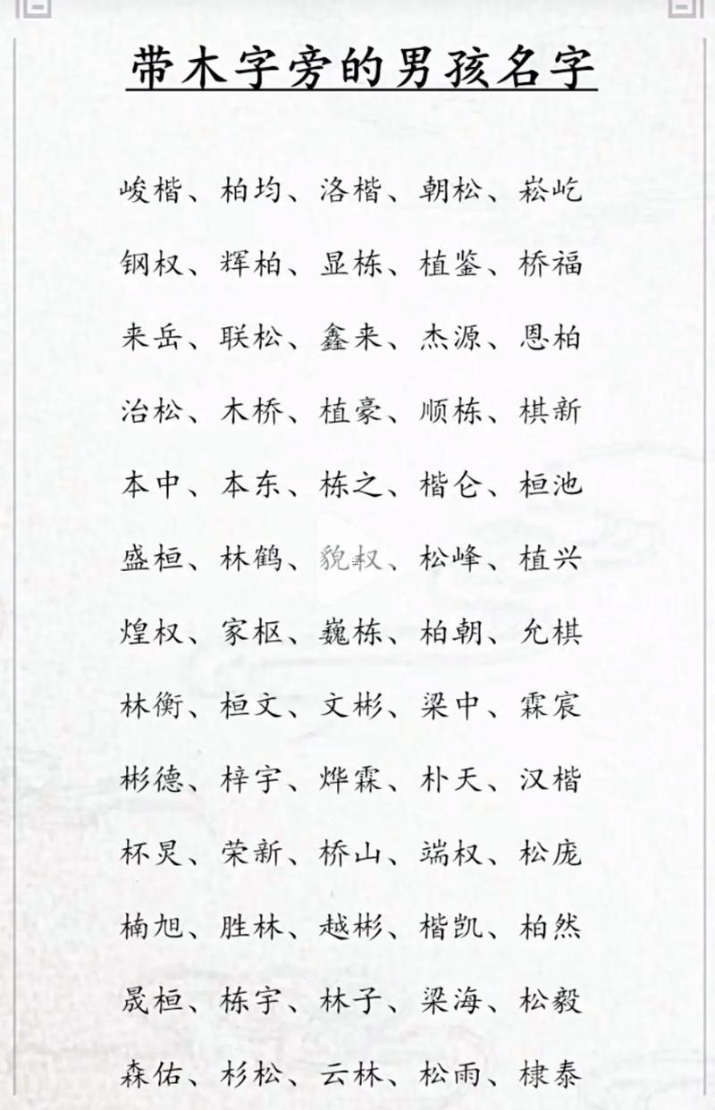 金字旁的男孩名字