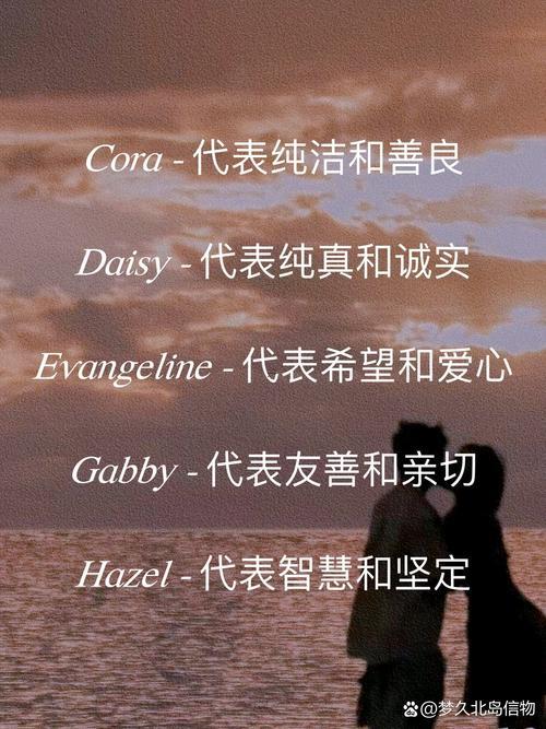 好看的英語名字