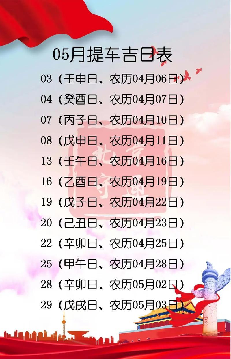 26年5月提車吉日