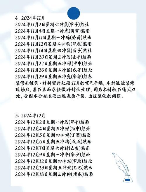 2026年十月裝修吉日